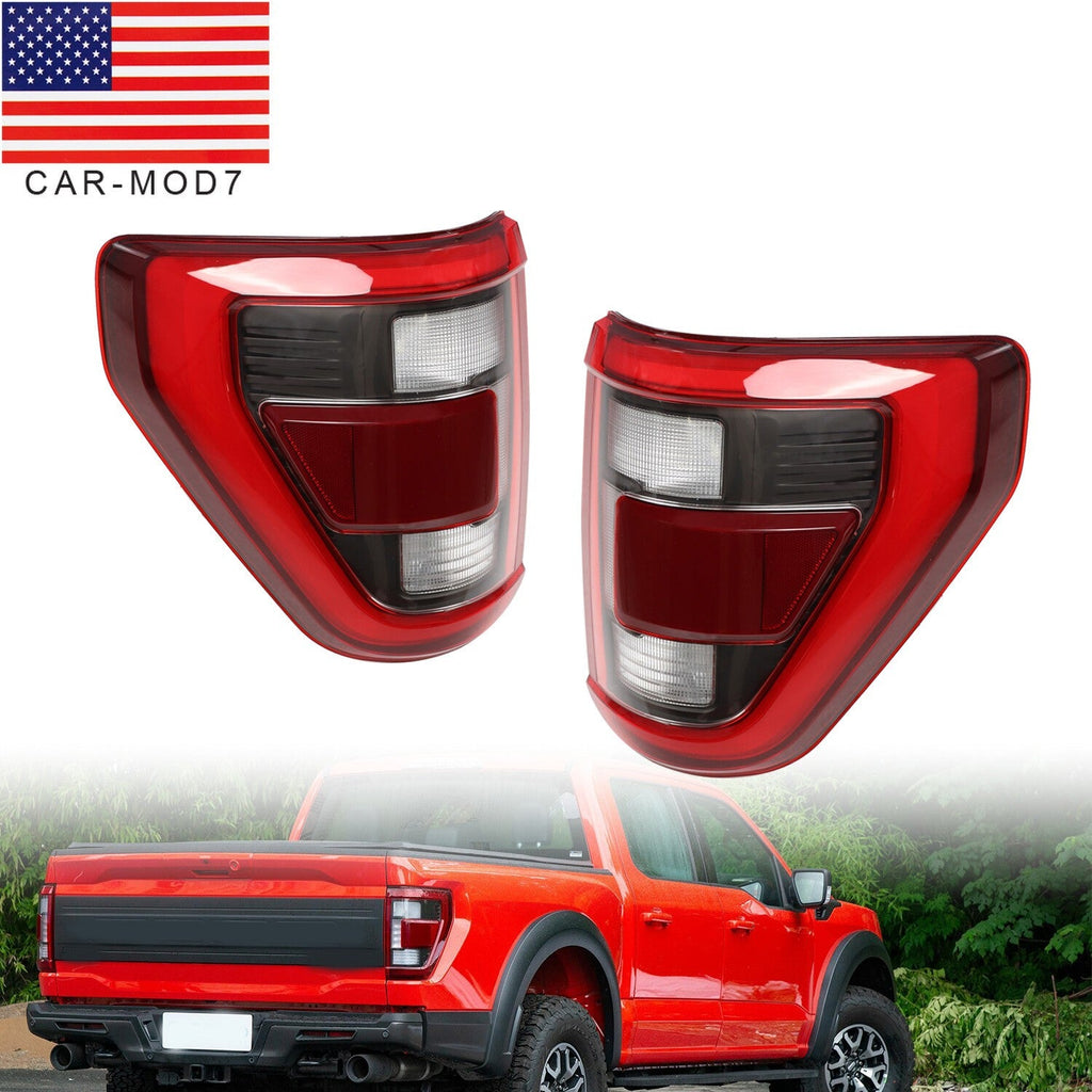 LED Rear Tail Brake Lights w/ Blind Spot for Ford F-150 2021-2023 Raptor Pair