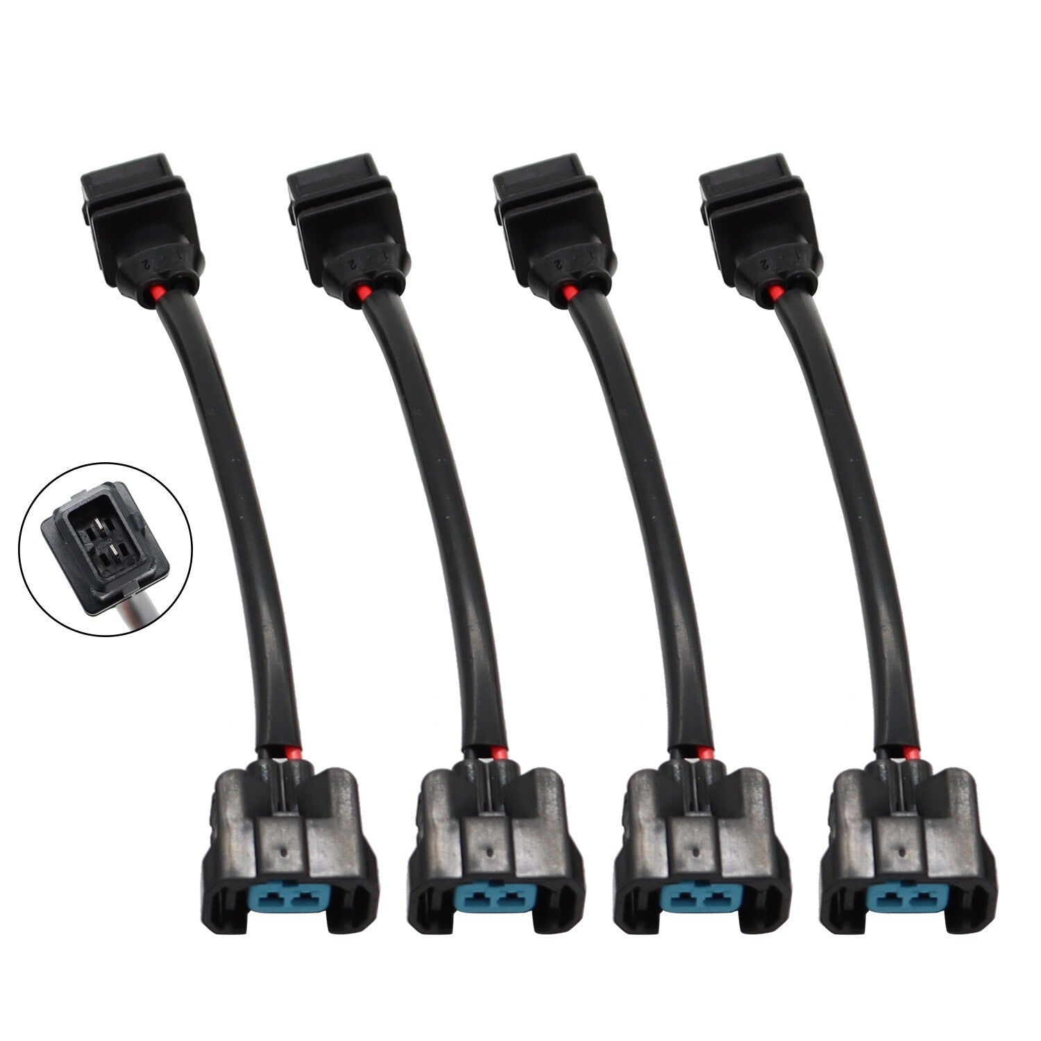 New OBD1 to OBD2 Fuel Injector Jumper Harness Adapter for Honda 4 Cylinders