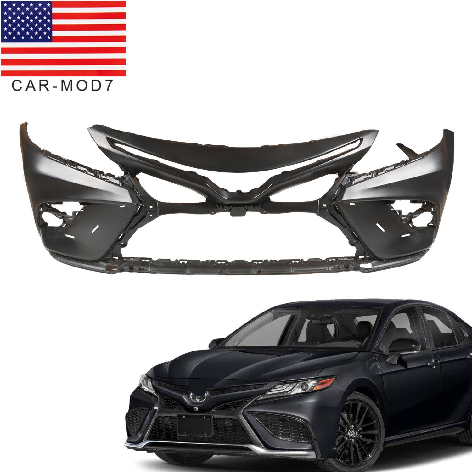 Primered Front Bumper Cover Fascia 2021-2023 Toyota Camry SE XSE 21-23 New