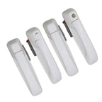 Set of 4 Bright White Front & Rear Door Handles for Dodge Ram 2012-2018