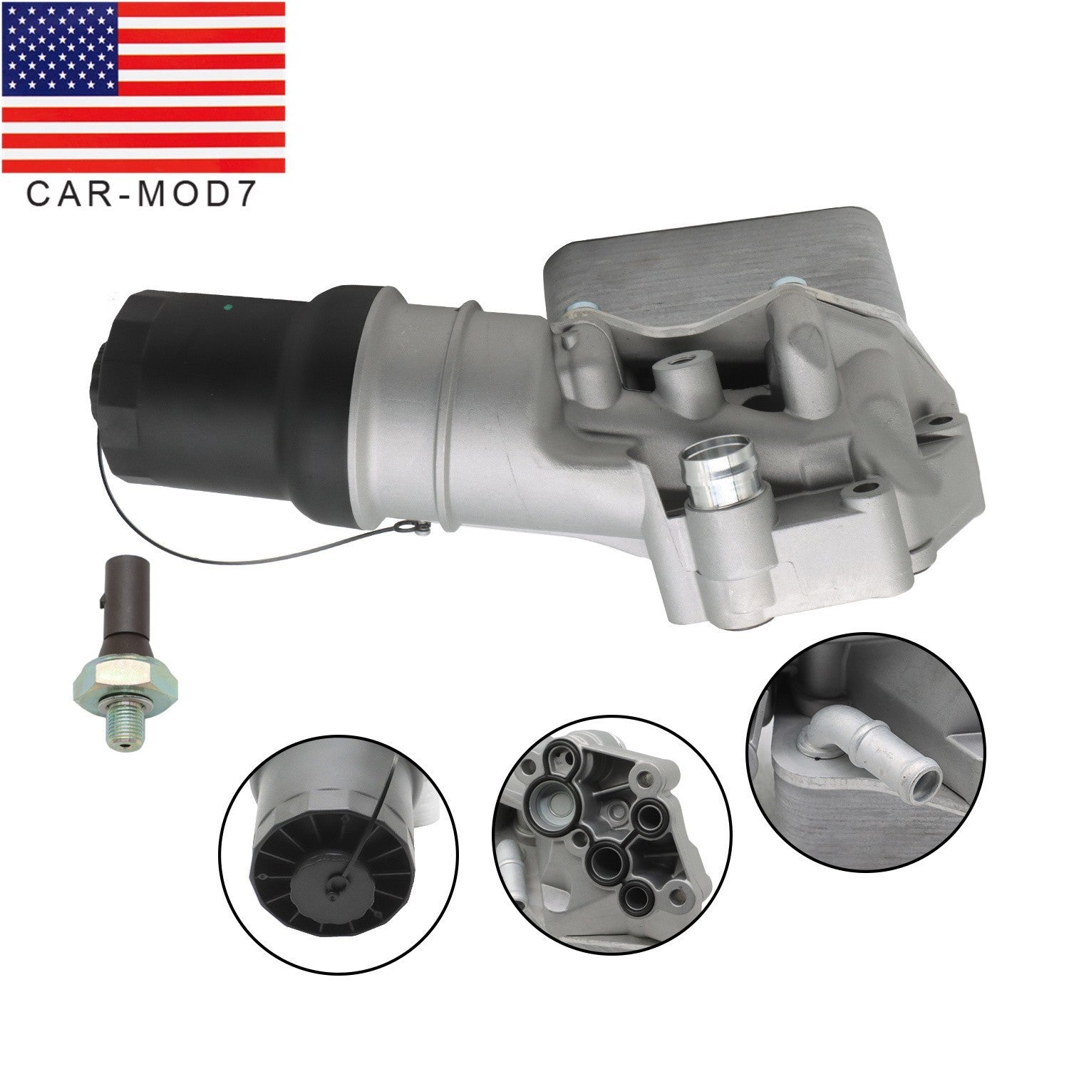 Oil Cooler Filter Housing for VW Jetta 2005-2014 & Golf 2010-2014 2.5L