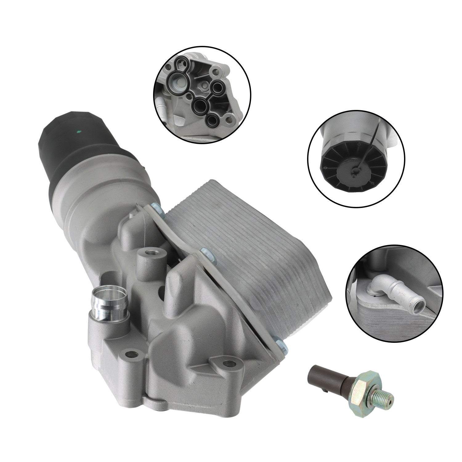 Oil Cooler Filter Housing for VW Jetta 2005-2014 & Golf 2010-2014 2.5L
