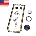 Oil Pan Gasket Set with Oil Cooler Seal for BMW M135i 335i 435i 535i X5 X6 N54 N