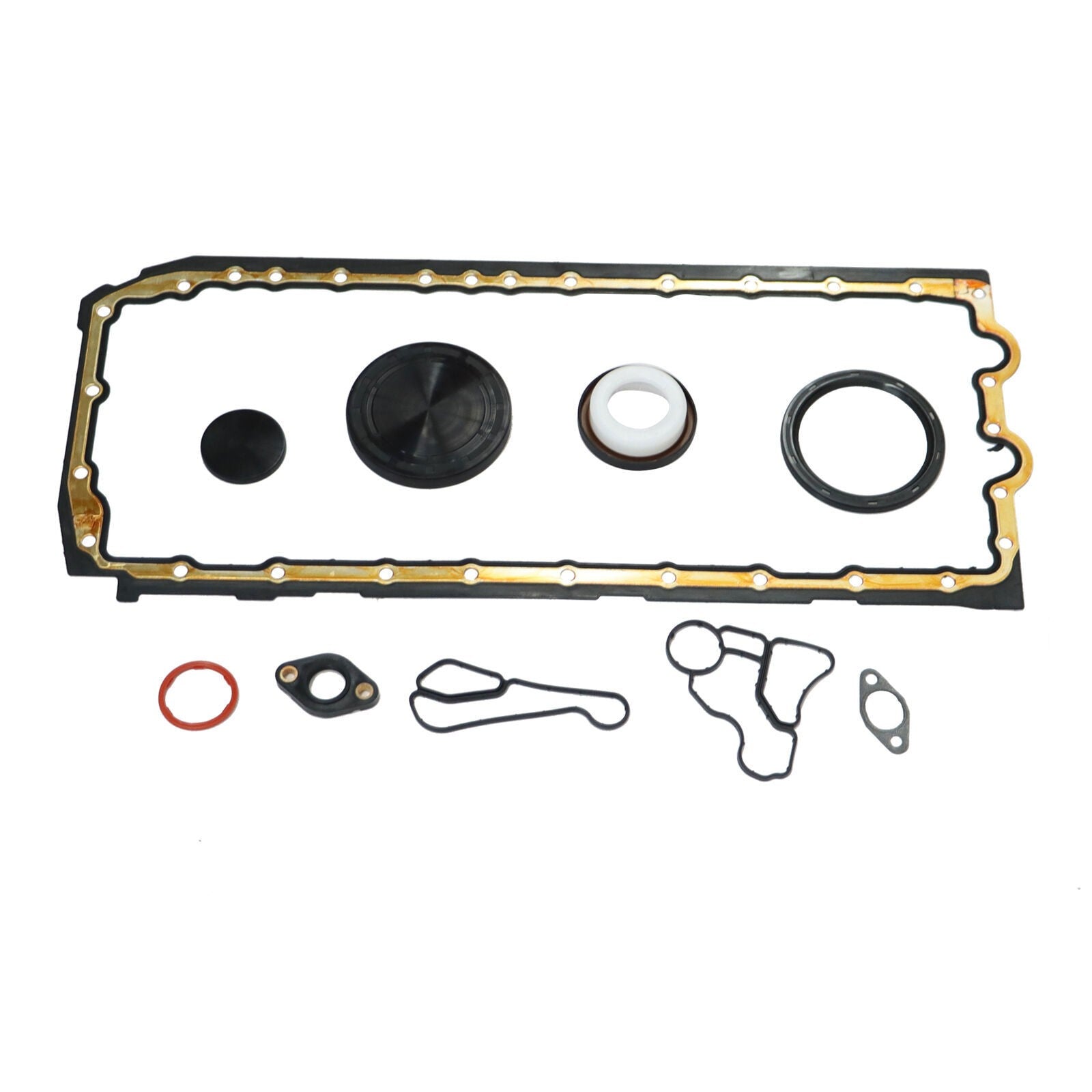 Oil Pan Gasket Set with Oil Cooler Seal for BMW M135i 335i 435i 535i X5 X6 N54 N