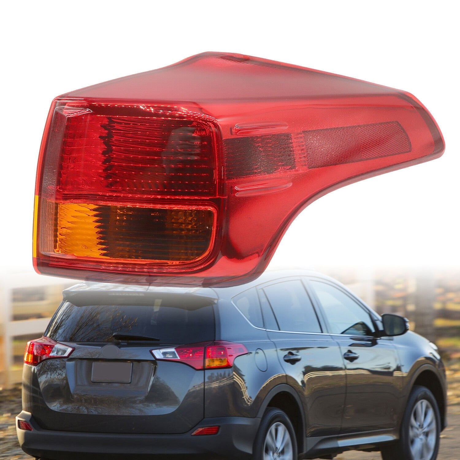 2013-2015 Toyota RAV4 Right Outer Halogen Tail Light Assembly Passenger Side
