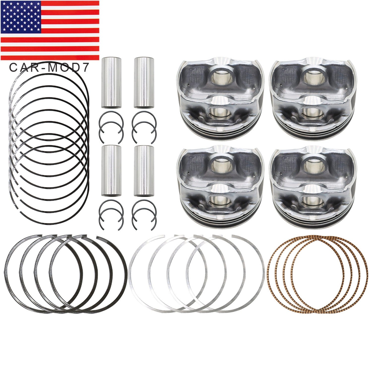 Oversize +0.50MM Piston Ring Kit for 14-19 Hyundai Kia Forte Forte5 2.0L