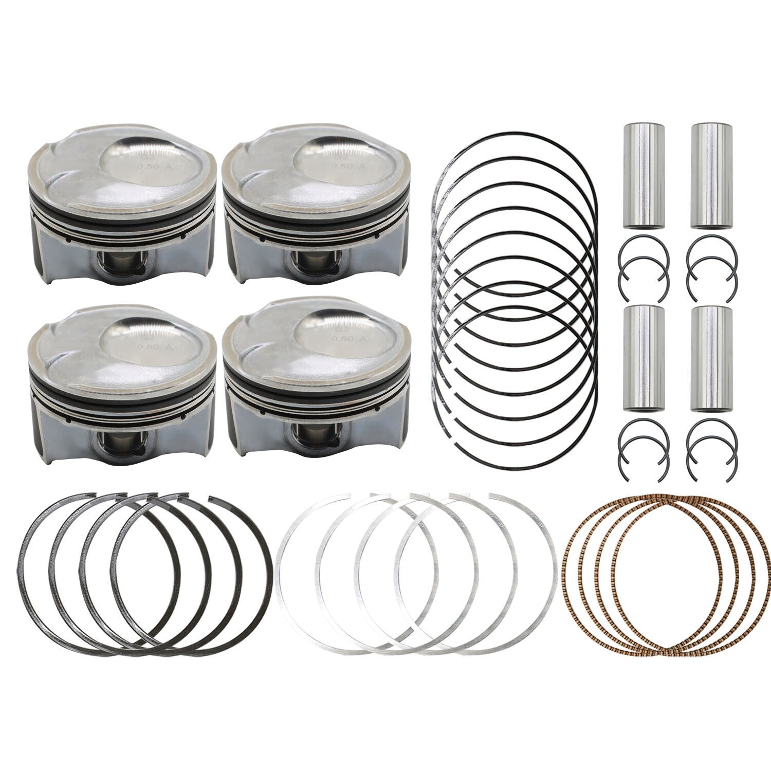 Oversize +0.50MM Piston Ring Kit for 14-19 Hyundai Kia Forte Forte5 2.0L