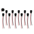 Pack of 10 T10 194 168 Pigtail Light Wiring Harness Socket Extension