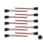 Pack of 10 T10 194 168 Pigtail Light Wiring Harness Socket Extension