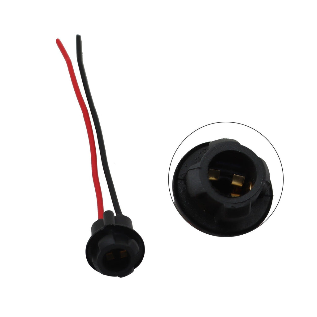 Pack of 10 T10 194 168 Pigtail Light Wiring Harness Socket Extension