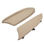 Beige Leather Front Door Armrest Pair LH & RH for 2008-2012 Honda Accord