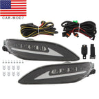 LED Fog Lights Pair for 2005-2008 Toyota Corolla & 2002-2004 Camry Bumper Lamps