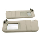 Pair Sun Visors Left & Right for 2007-2011 Toyota Camry Beige Tan