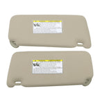 Pair Sun Visors Left & Right for 2007-2011 Toyota Camry Beige Tan