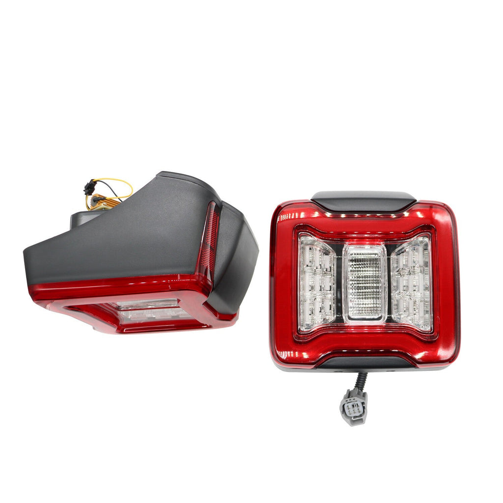 Pair LED Tail Lights Rear Brake Turn Signal Lamps for 2007-2018 Jeep Wrangler JK