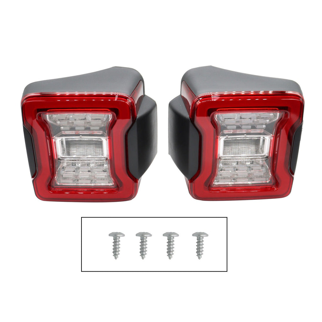 Pair LED Tail Lights Rear Brake Turn Signal Lamps for 2007-2018 Jeep Wrangler JK