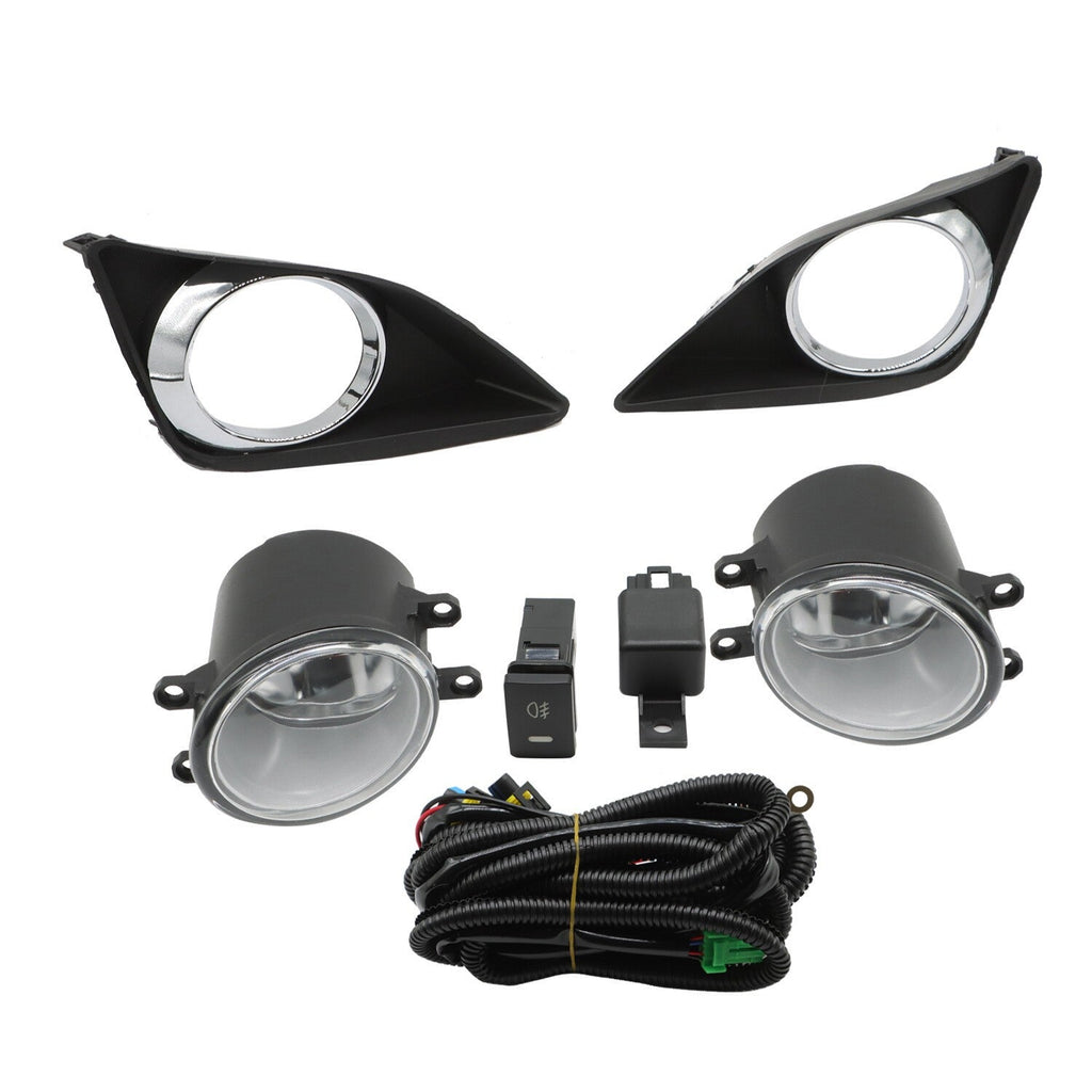 2009-2010 Toyota Corolla Clear Fog Lights Pair w/ Covers & Switch
