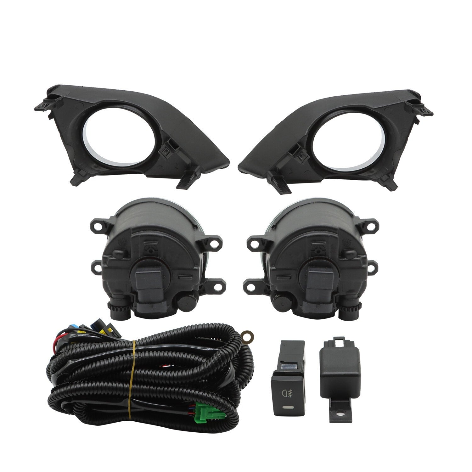 2009-2010 Toyota Corolla Clear Fog Lights Pair w/ Covers & Switch