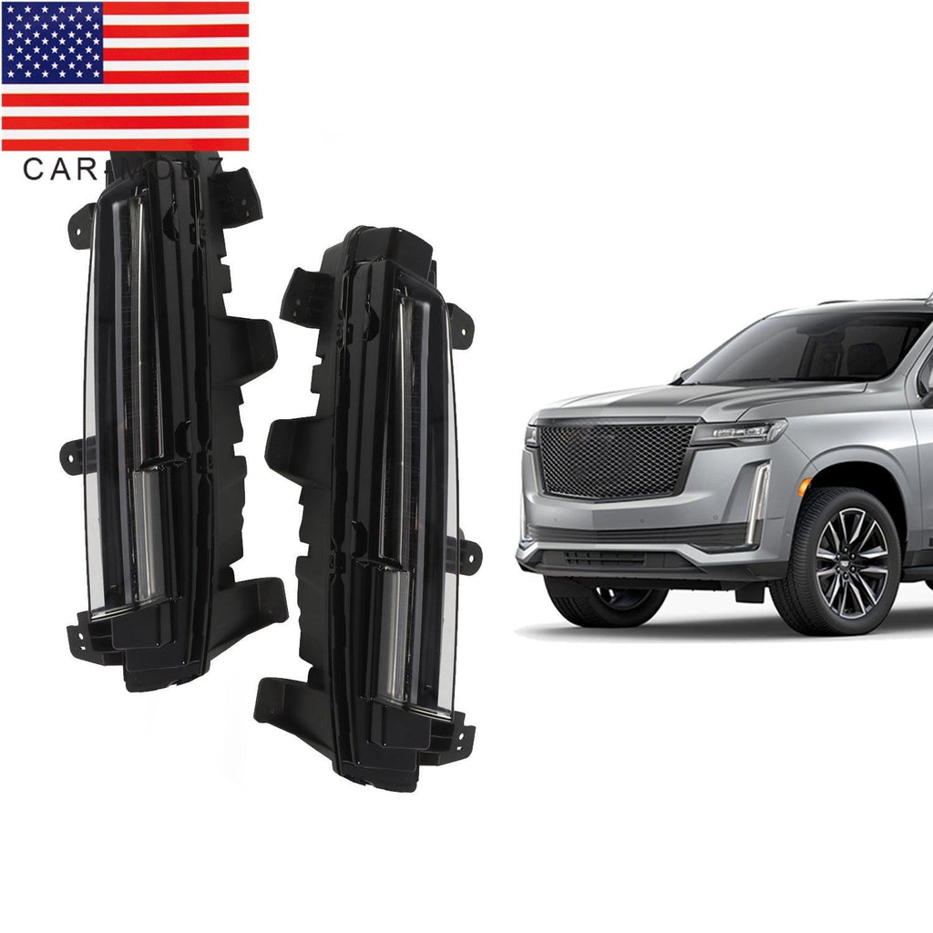 Pair for 2021-2023 Cadillac Escalade LED Fog Light Daytime Running Lamp DRL