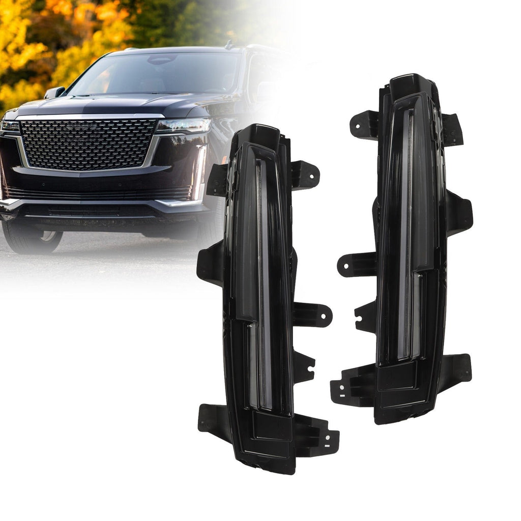 Pair for 2021-2023 Cadillac Escalade LED Fog Light Daytime Running Lamp DRL