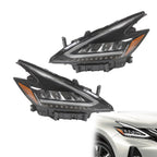2022-2023 Nissan Murano LED Headlights Black Housing Factory Headlamps Pair