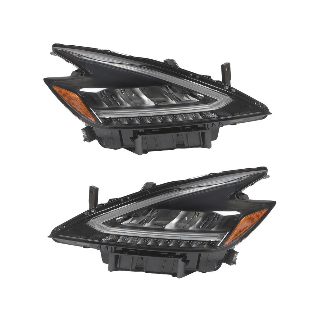 2022-2023 Nissan Murano LED Headlights Black Housing Factory Headlamps Pair