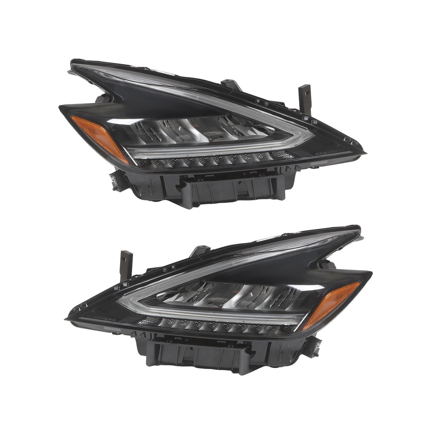 2022-2023 Nissan Murano LED Headlights Black Housing Factory Headlamps Pair