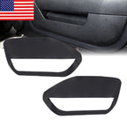 Pair of Black Leather Door Panel Inserts for Ford Mustang 2005-2009