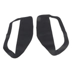 Pair of Black Leather Door Panel Inserts for Ford Mustang 2005-2009