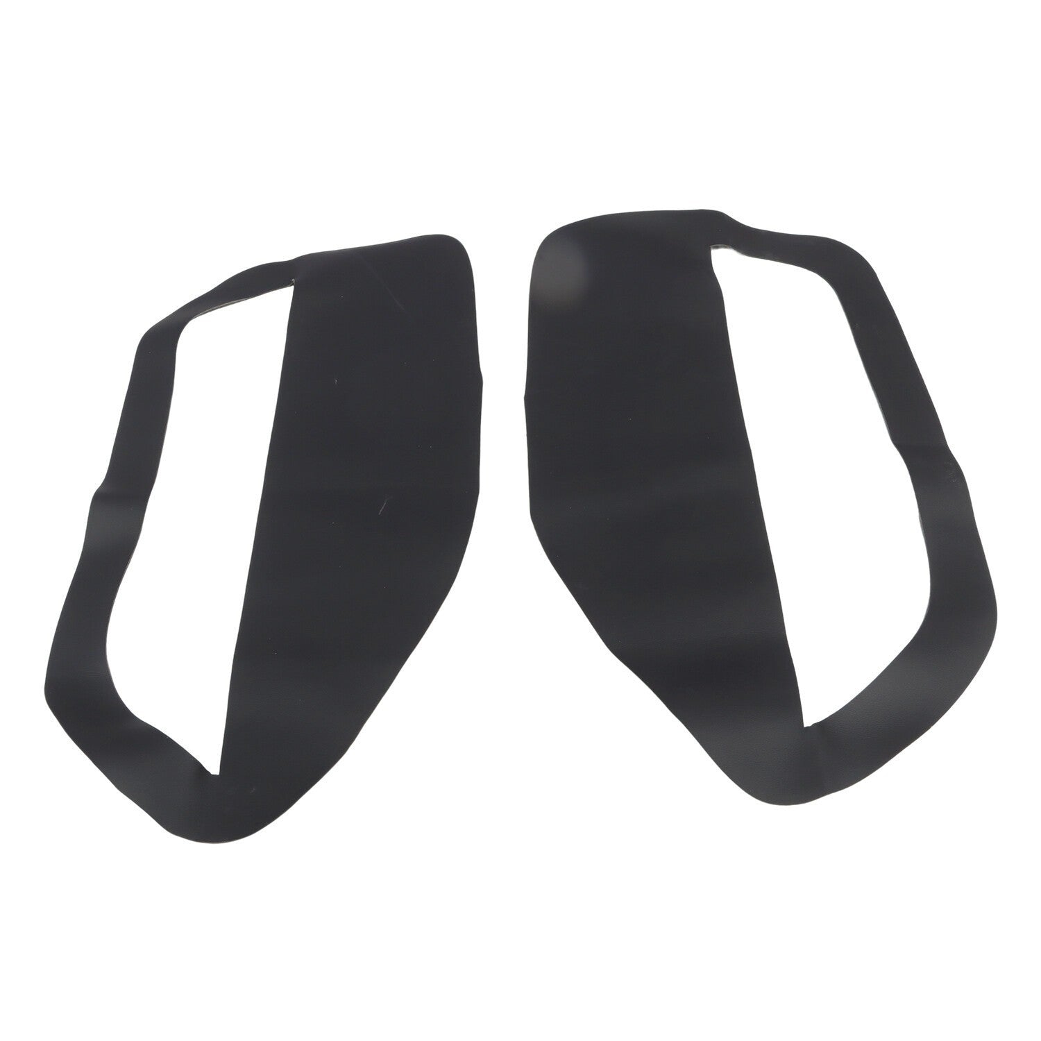 Pair of Black Leather Door Panel Inserts for Ford Mustang 2005-2009