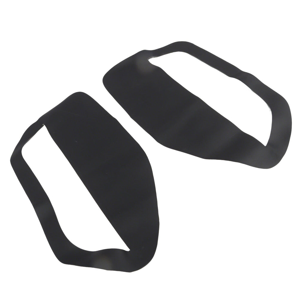 Pair of Black Leather Door Panel Inserts for Ford Mustang 2005-2009