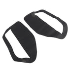 Pair of Black Leather Door Panel Inserts for Ford Mustang 2005-2009