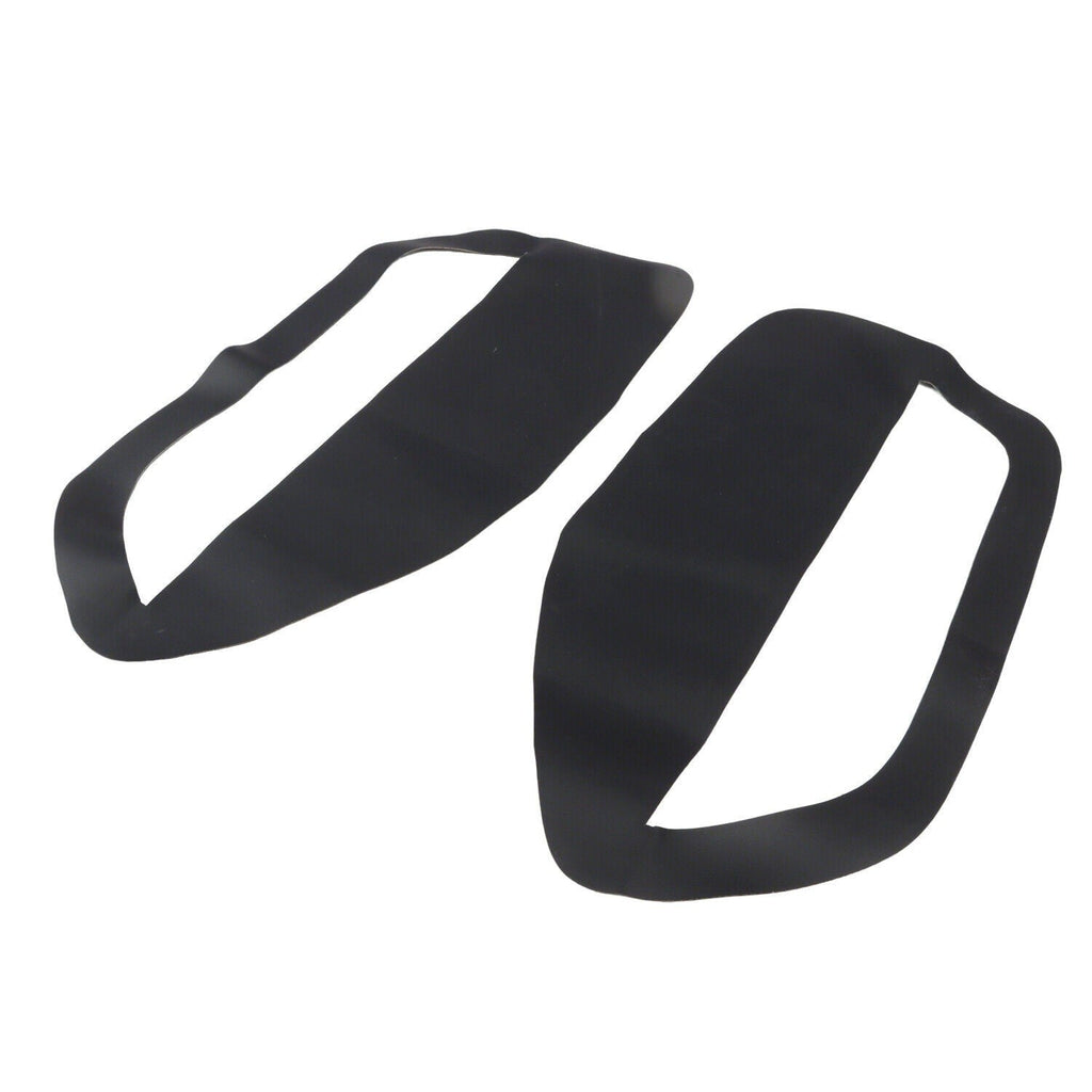 Pair of Black Leather Door Panel Inserts for Ford Mustang 2005-2009
