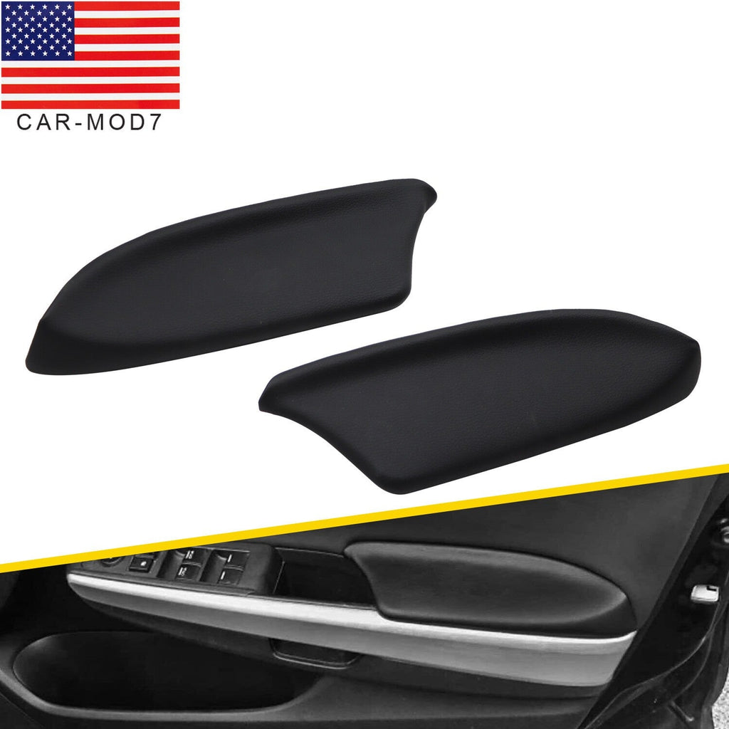 Pair for Honda Accord 2008-2012 Front Door Armrest Lid Cover Black Sedan