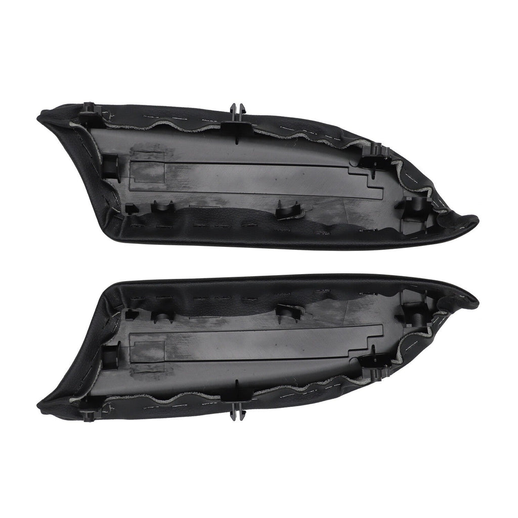 Pair for Honda Accord 2008-2012 Front Door Armrest Lid Cover Black Sedan