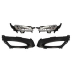 2011-2013 Kia Optima Front Bumper Fog Lights & Bezels Set Pair