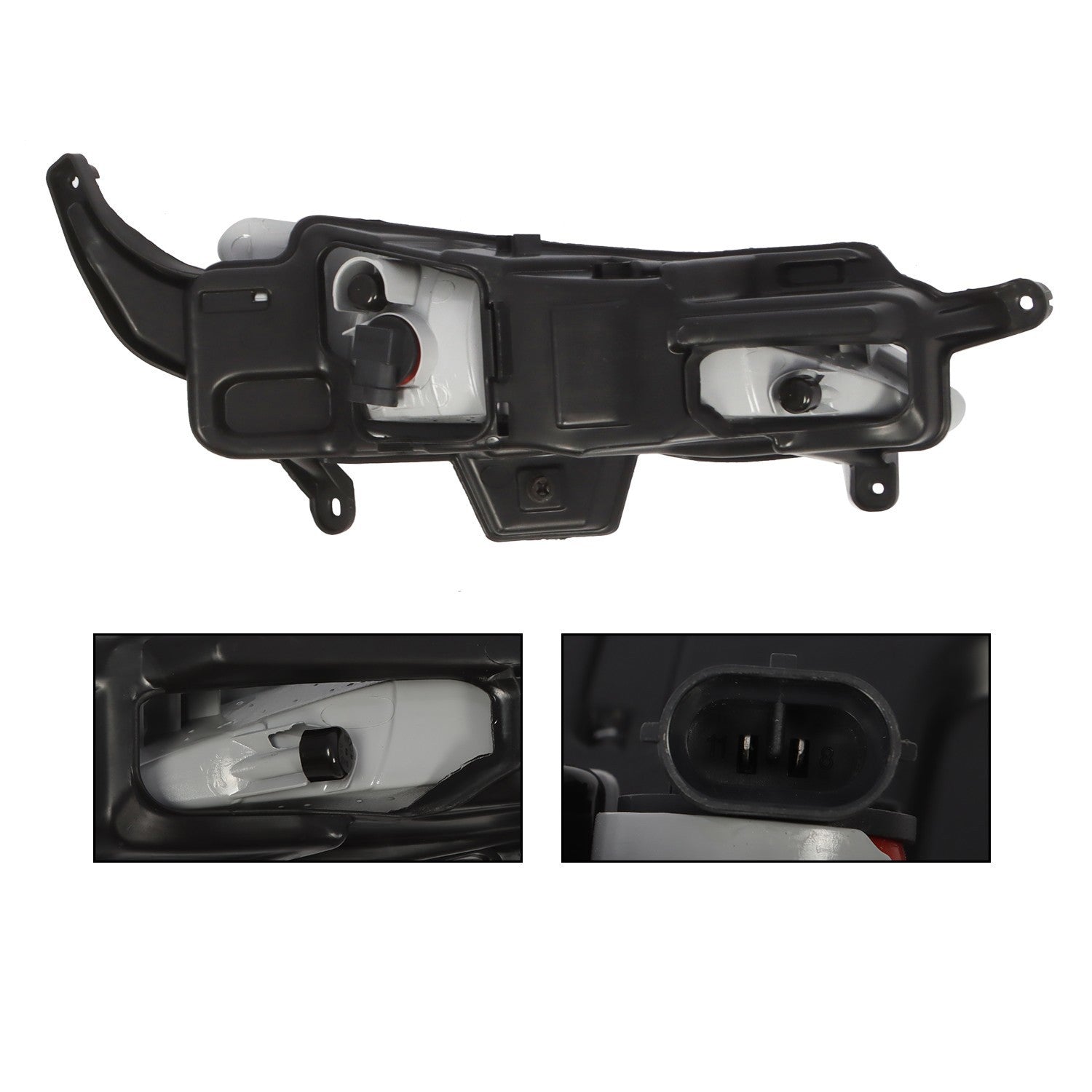 2011-2013 Kia Optima Front Bumper Fog Lights & Bezels Set Pair