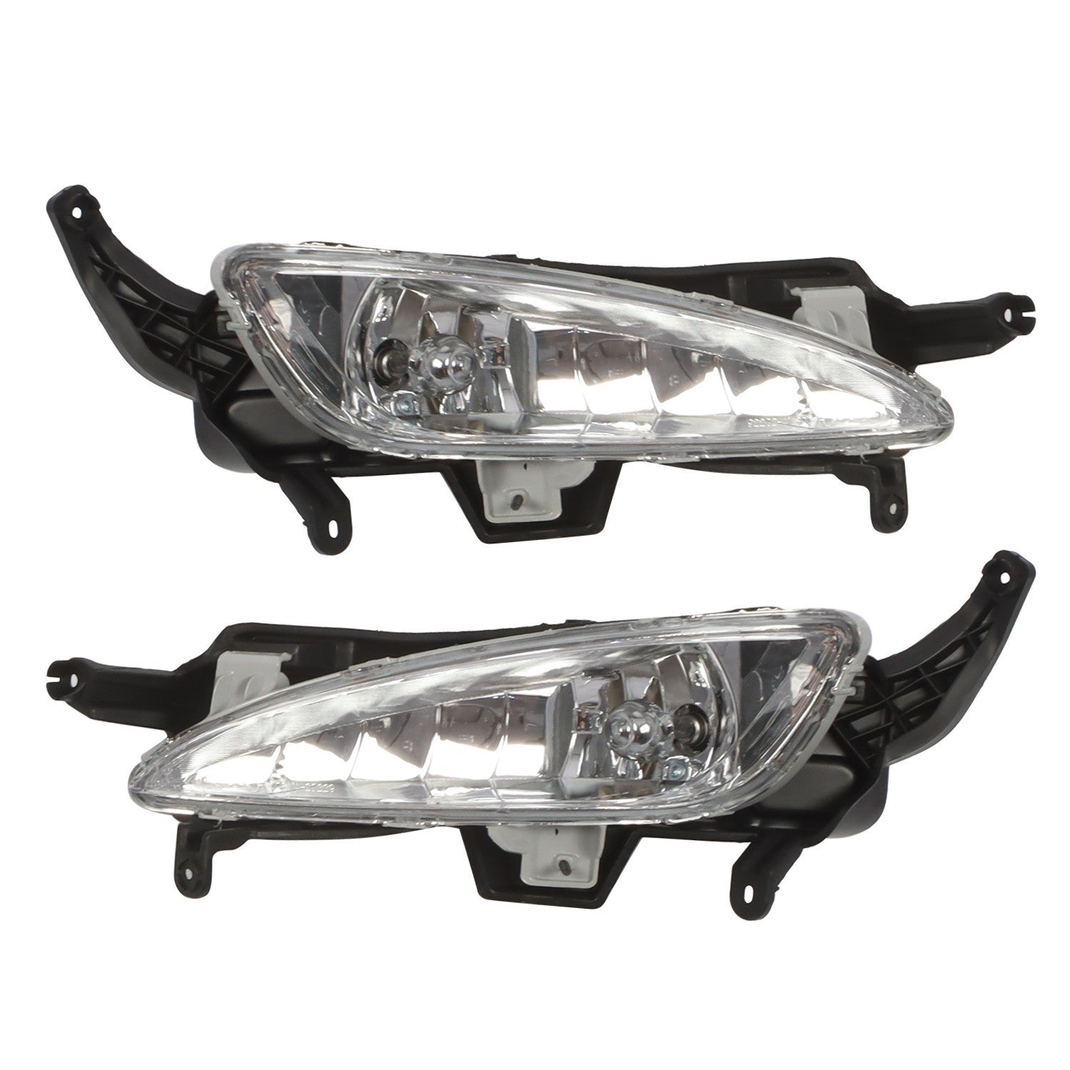 2011-2013 Kia Optima Front Bumper Fog Lights & Bezels Set Pair