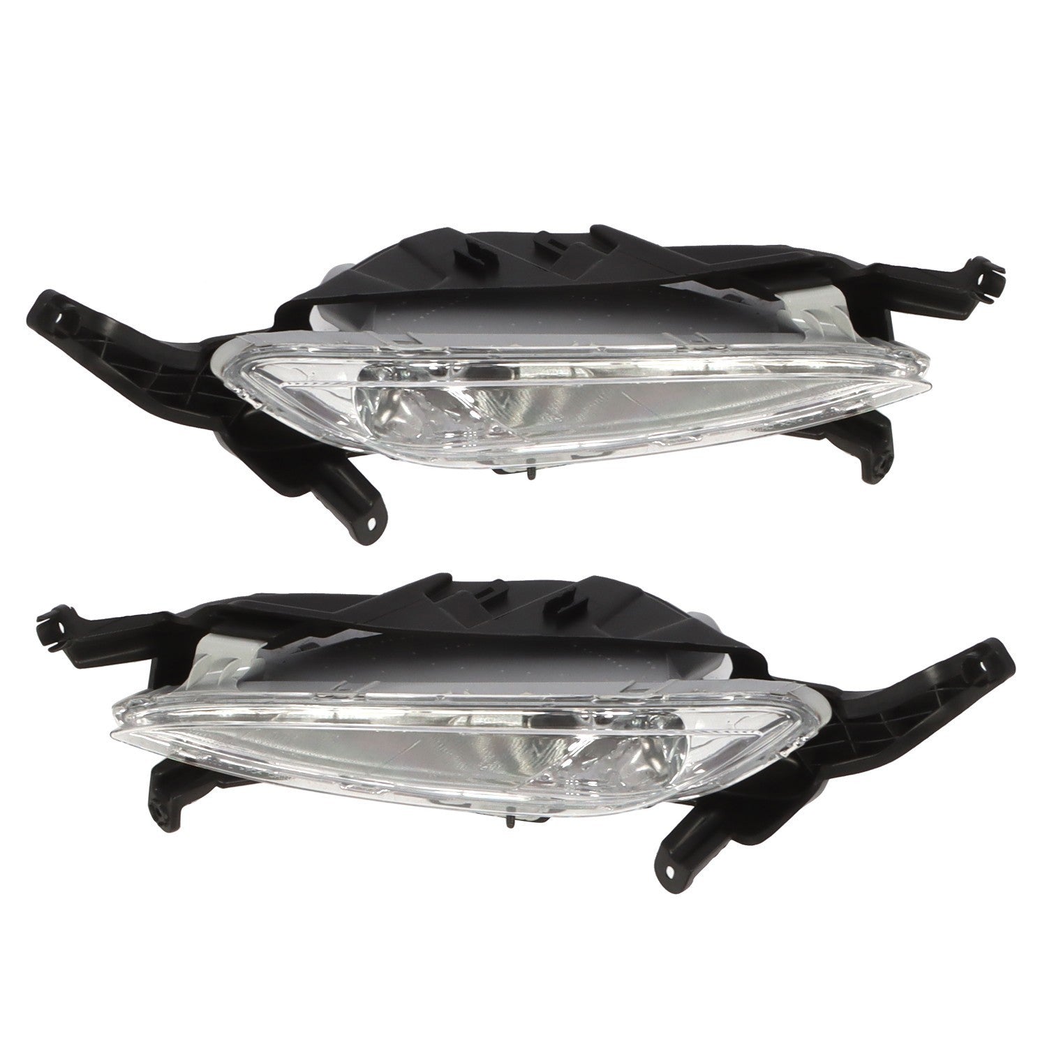 2011-2013 Kia Optima Front Bumper Fog Lights & Bezels Set Pair