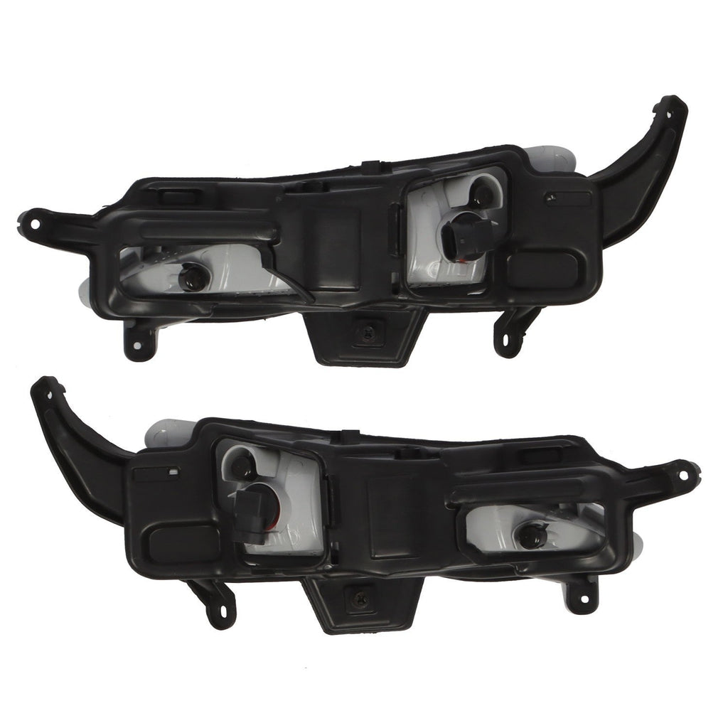 2011-2013 Kia Optima Front Bumper Fog Lights & Bezels Set Pair