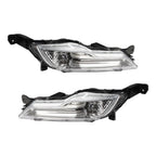 Ford Fusion Mondeo 2017-2018 Front Bumper LED Fog Lights with Cover Bezel Pair