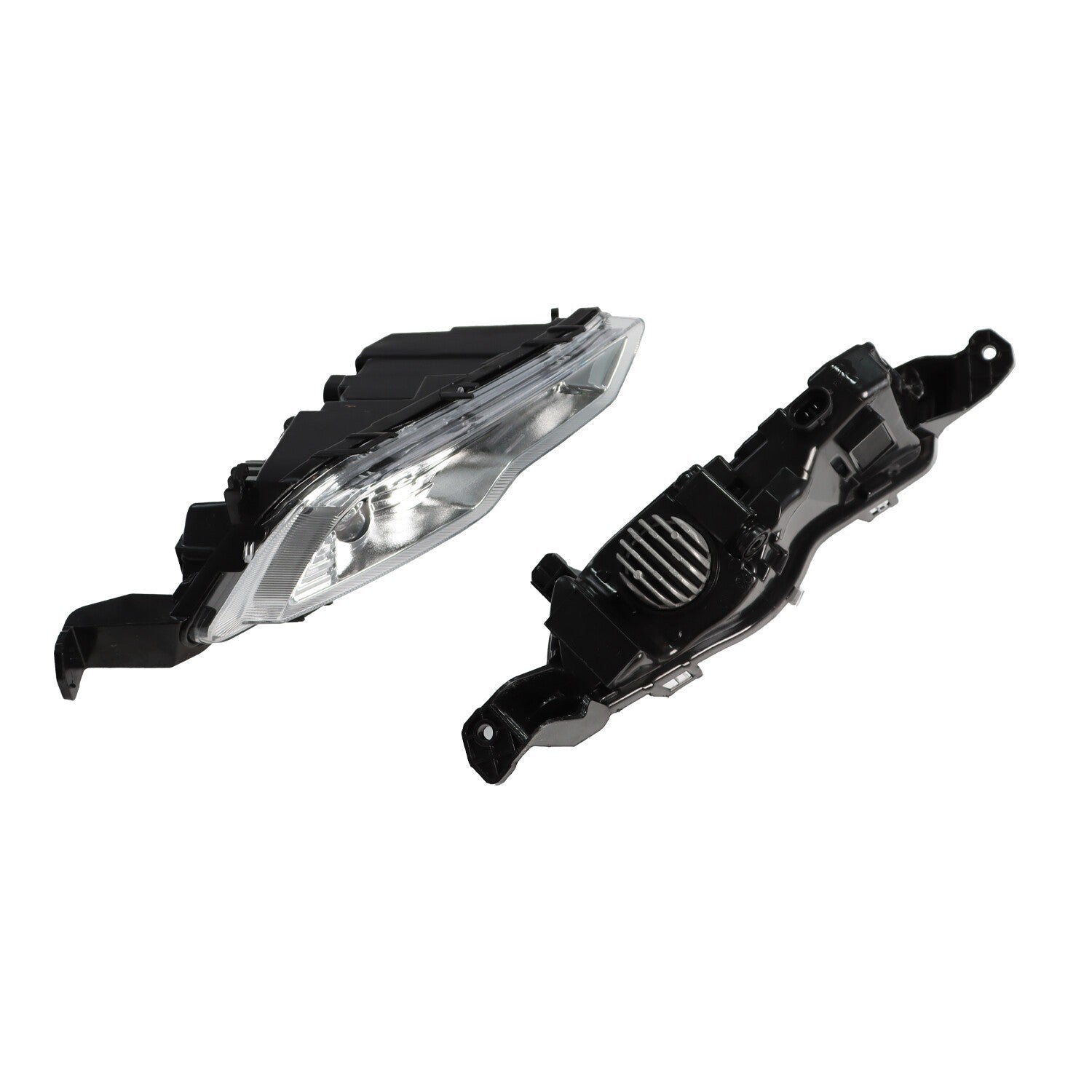 Ford Fusion Mondeo 2017-2018 Front Bumper LED Fog Lights with Cover Bezel Pair