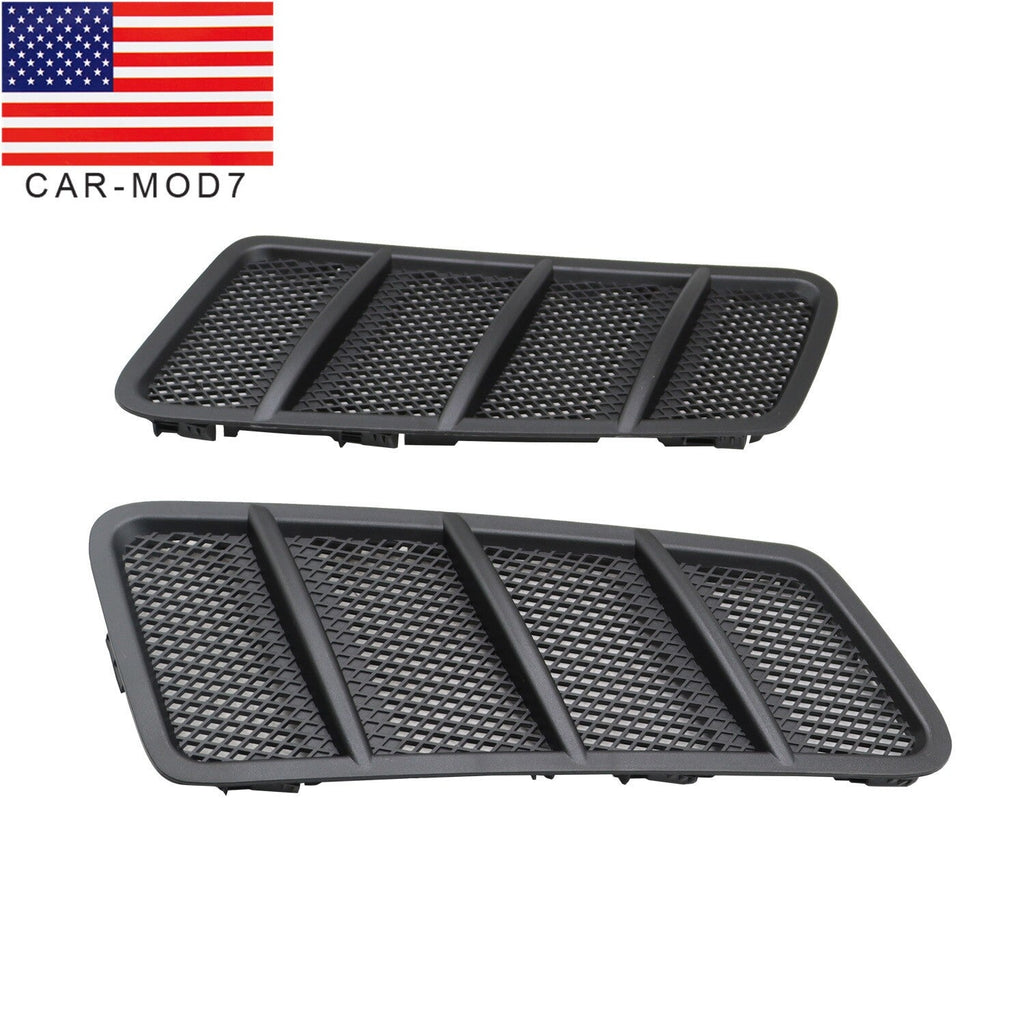 Pair Front Hood Vent Mesh Grille Trim Cover for Mercedes W166 GL ML350 12-15