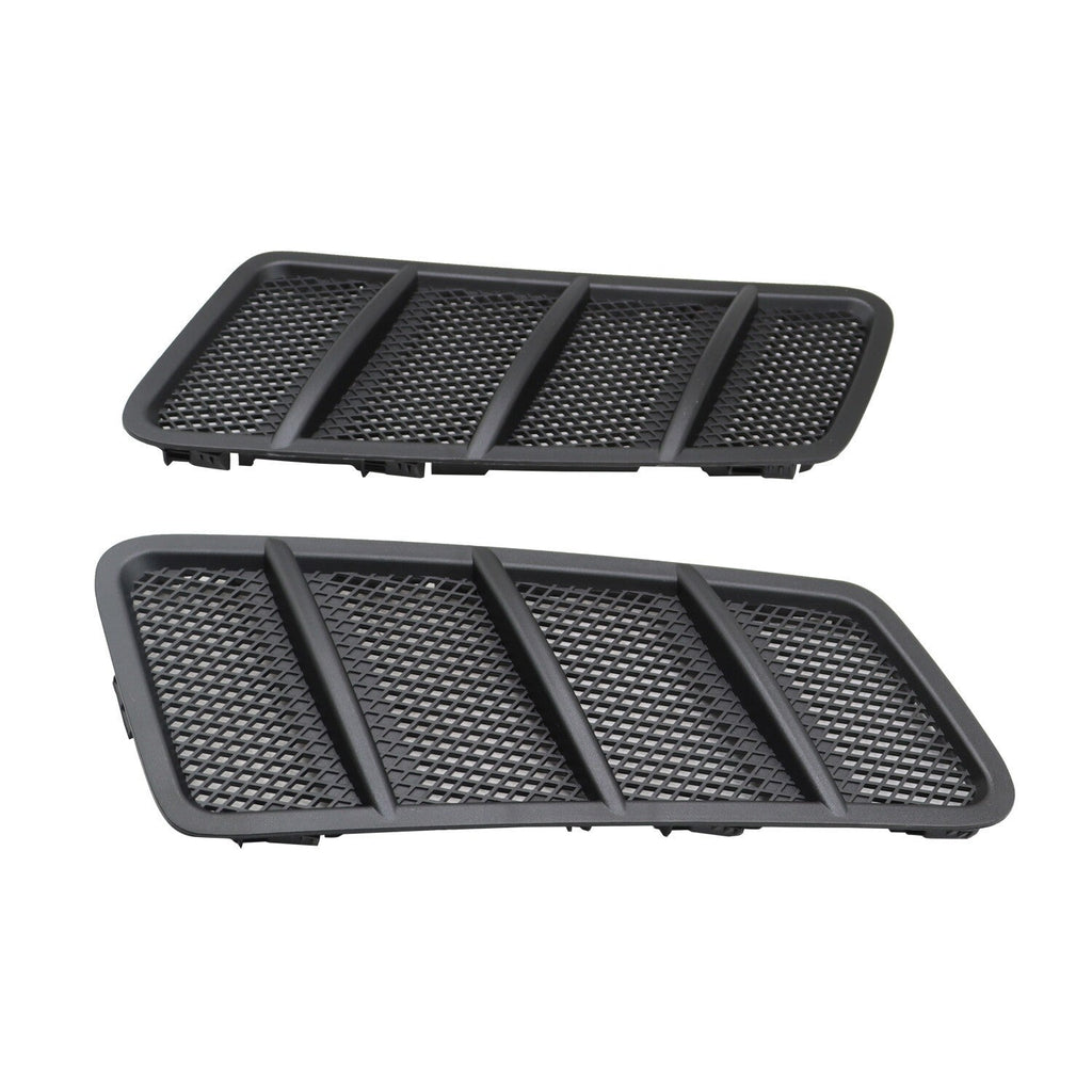 Pair Front Hood Vent Mesh Grille Trim Cover for Mercedes W166 GL ML350 12-15