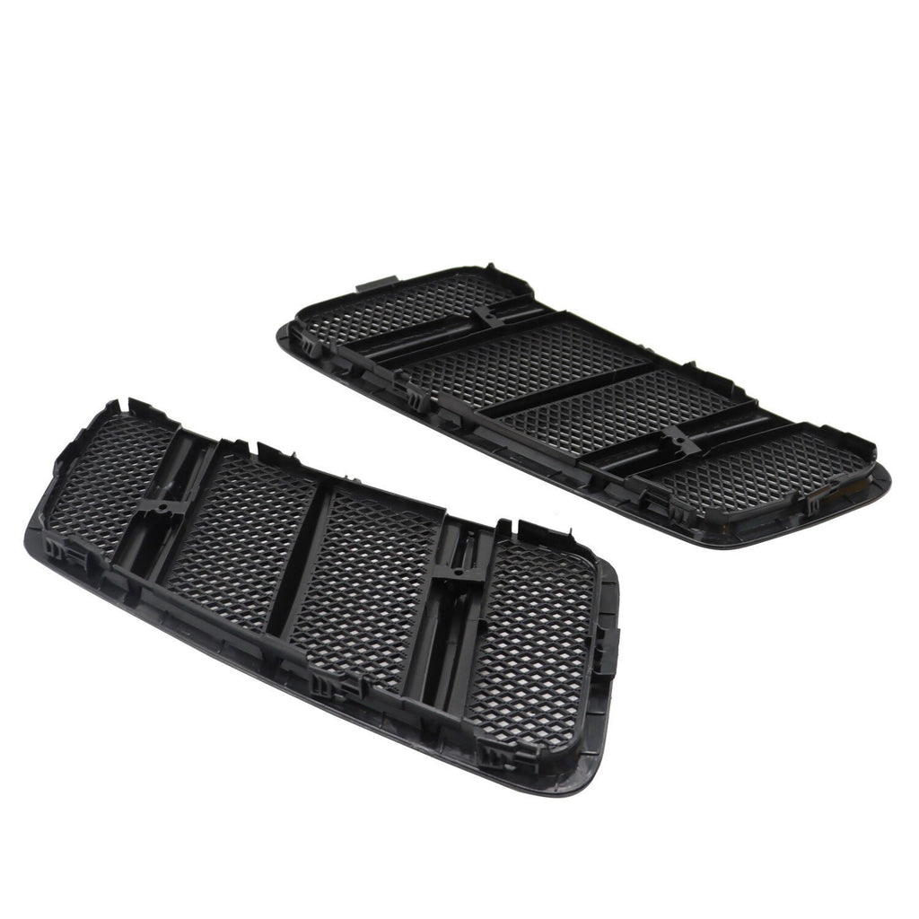 Pair Front Hood Vent Mesh Grille Trim Cover for Mercedes W166 GL ML350 12-15