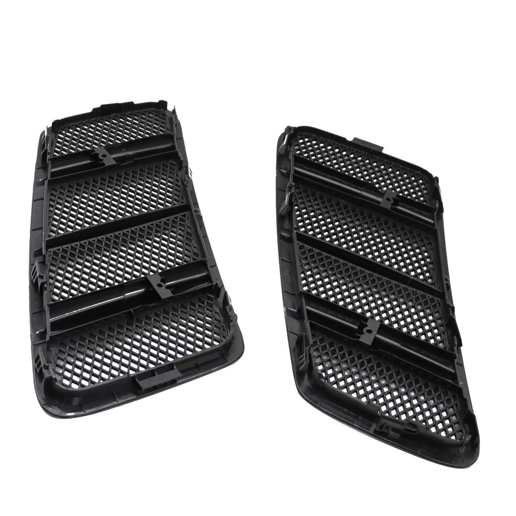 Pair Front Hood Vent Mesh Grille Trim Cover for Mercedes W166 GL ML350 12-15