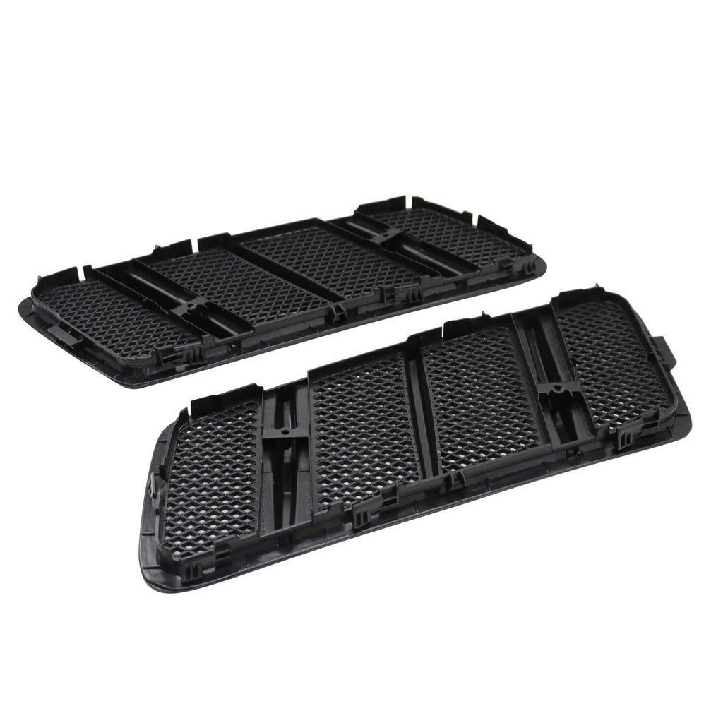 Pair Front Hood Vent Mesh Grille Trim Cover for Mercedes W166 GL ML350 12-15