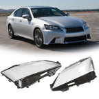 Pair Headlight Lens Clear Cover LH & RH for 2013-2015 Lexus GS350 GS450h
