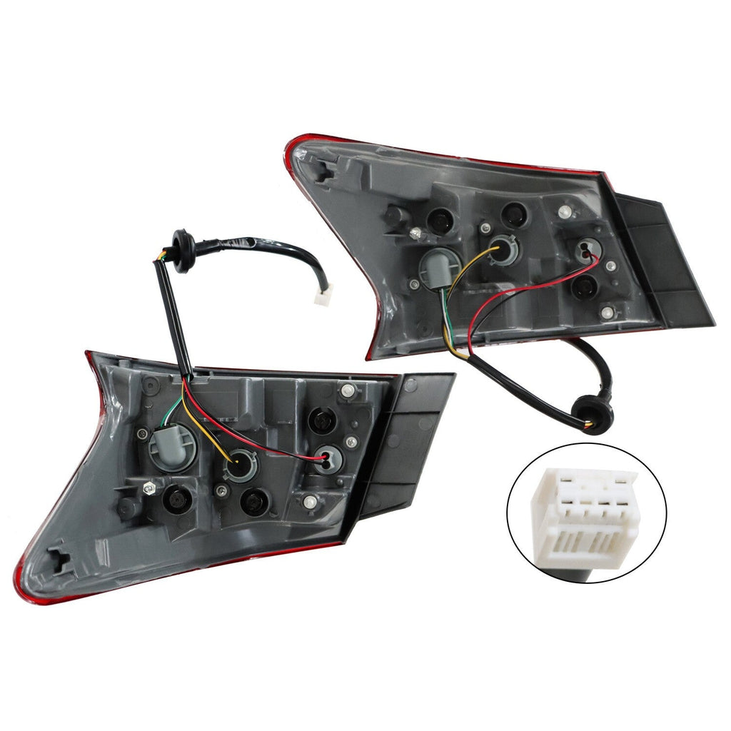 Pair LED Tail Lights Outer LH RH for 2013-2015 Nissan Sentra Left & Right