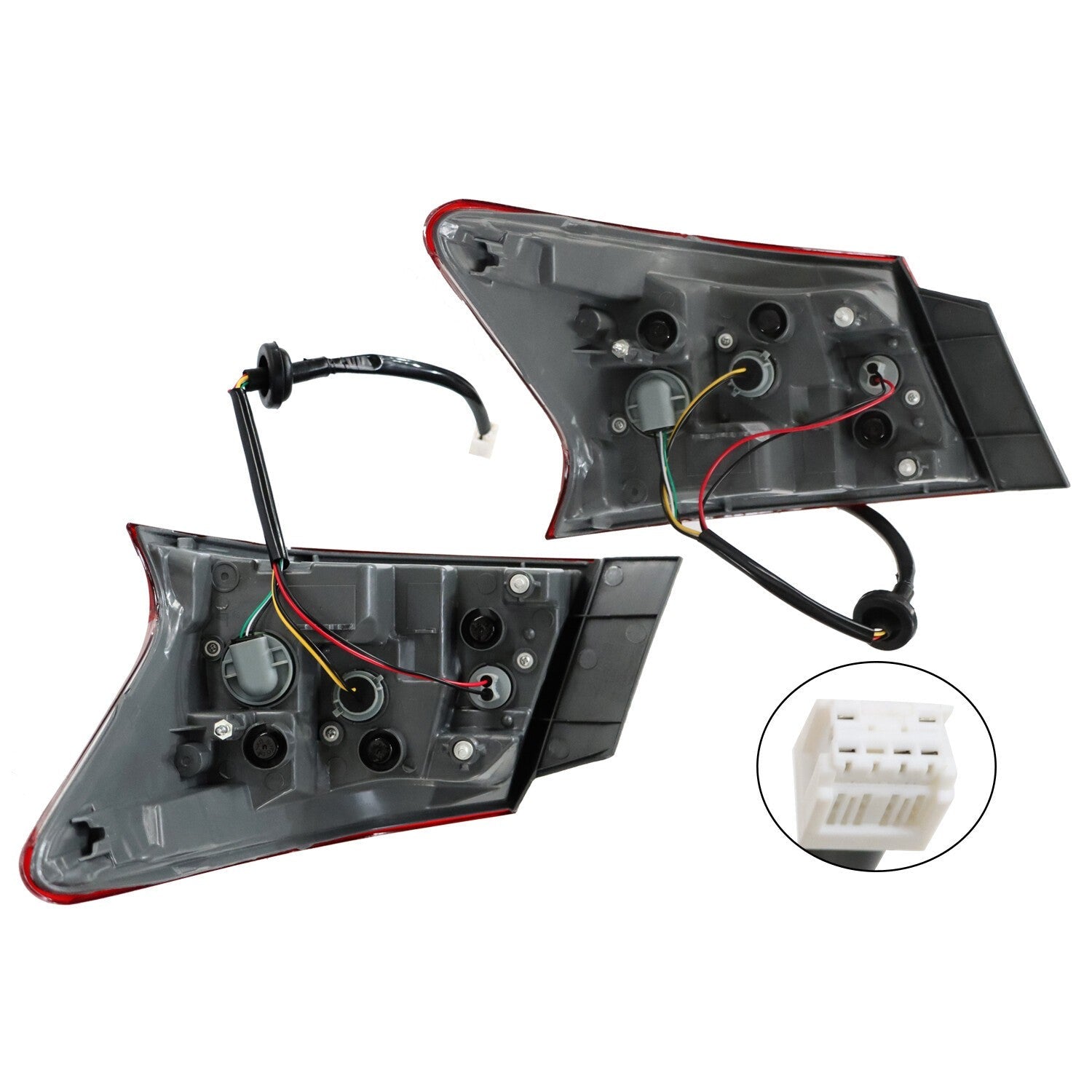 Pair LED Tail Lights Outer LH RH for 2013-2015 Nissan Sentra Left & Right